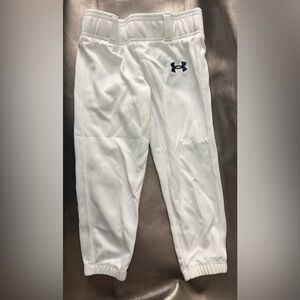 Under Armour Kids White Baseball pants Size YXXS